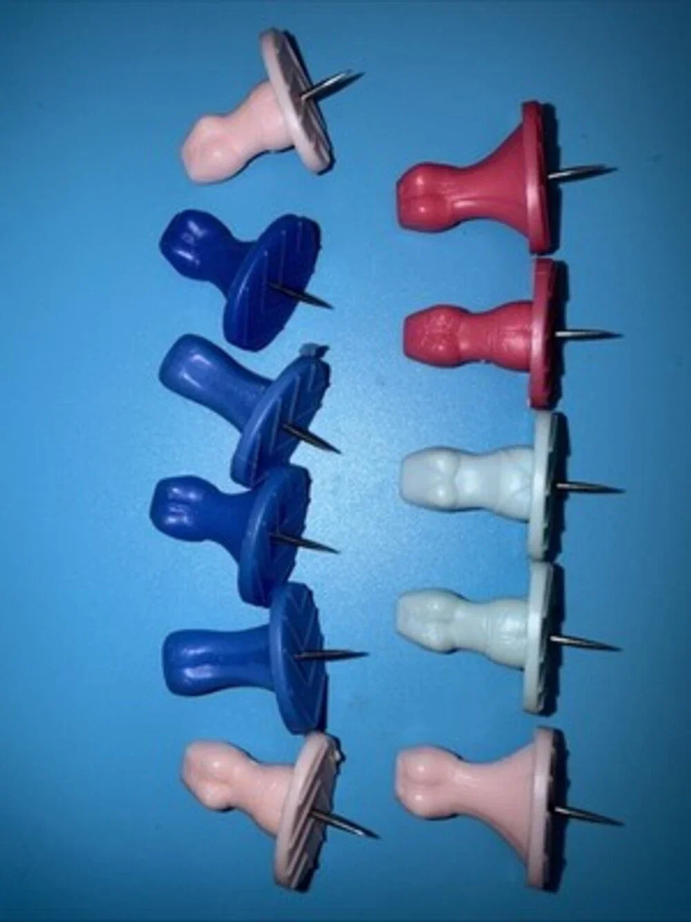 VTG 70s Push Pins - Fashion Design Multi Purpose Super Grip/tags Push Pin Yarn